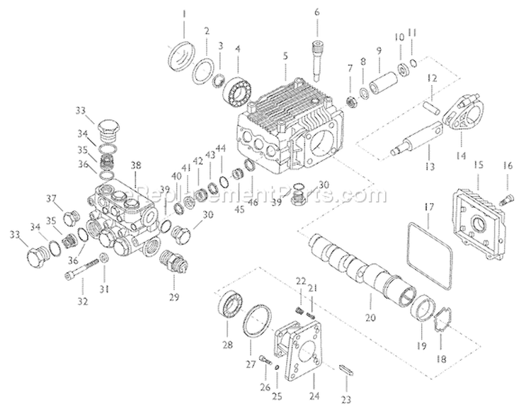 Page A Diagram and Parts List for 1661-0  Briggs and Stratton Pressure Washer